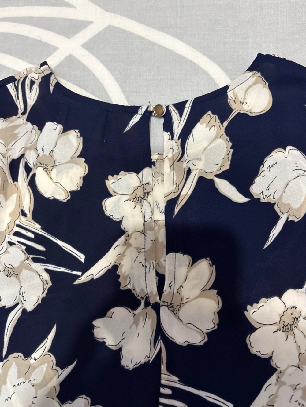 Sienna Sky Navy Blue Floral Blouse - Picture 4 of 5